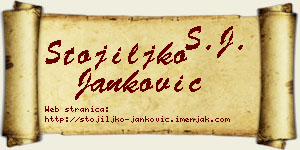 Stojiljko Janković vizit kartica